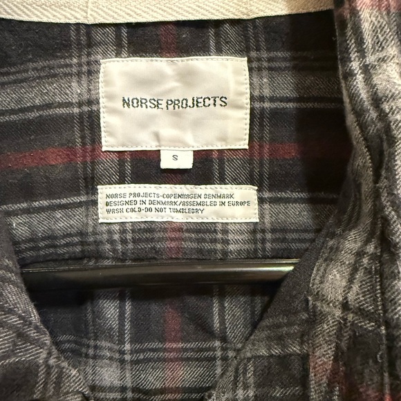 Norse Projects size S plaid Osvald flannel button down shirt - Picture 4 of 4